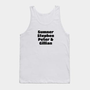 New Order Member Black Type Tank Top